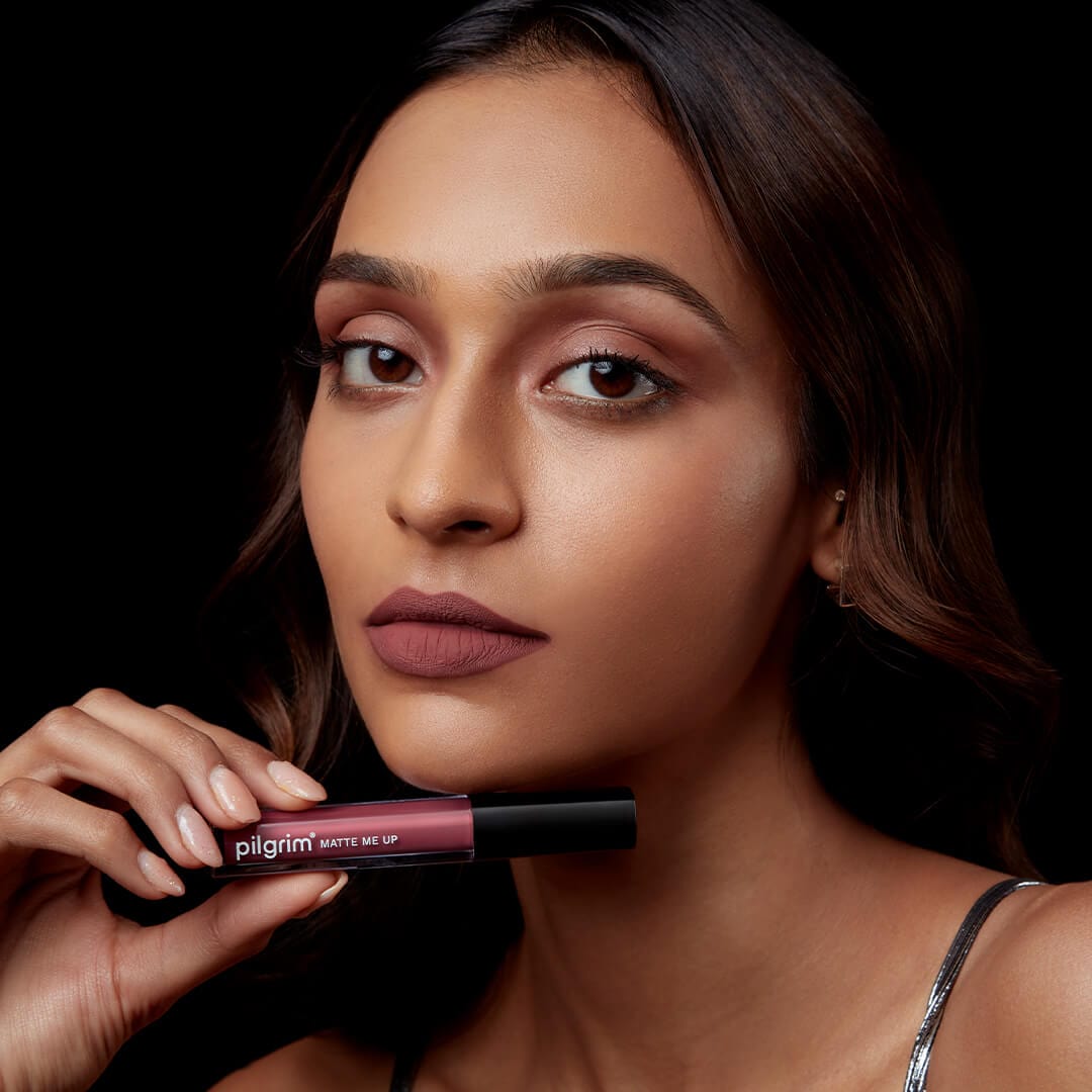 pilgrim matte me up liquid lipstick flirty rose 08   Image 4   Buy from Indicrest