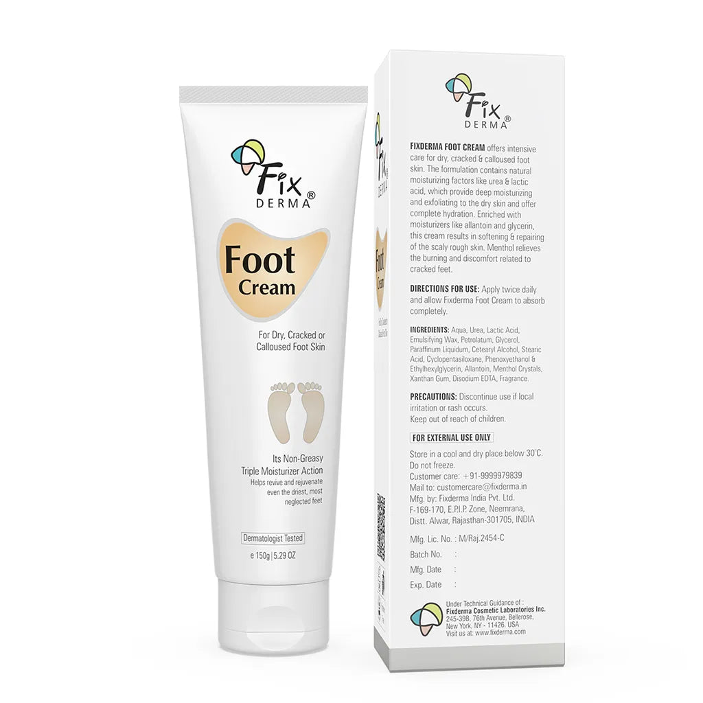 Fixderma Foot Cream for Cracked Heels | A Triple Moisturizing Solution For Dry & Cracked Feet, 60g - Image 8 - Buy from Indicrest