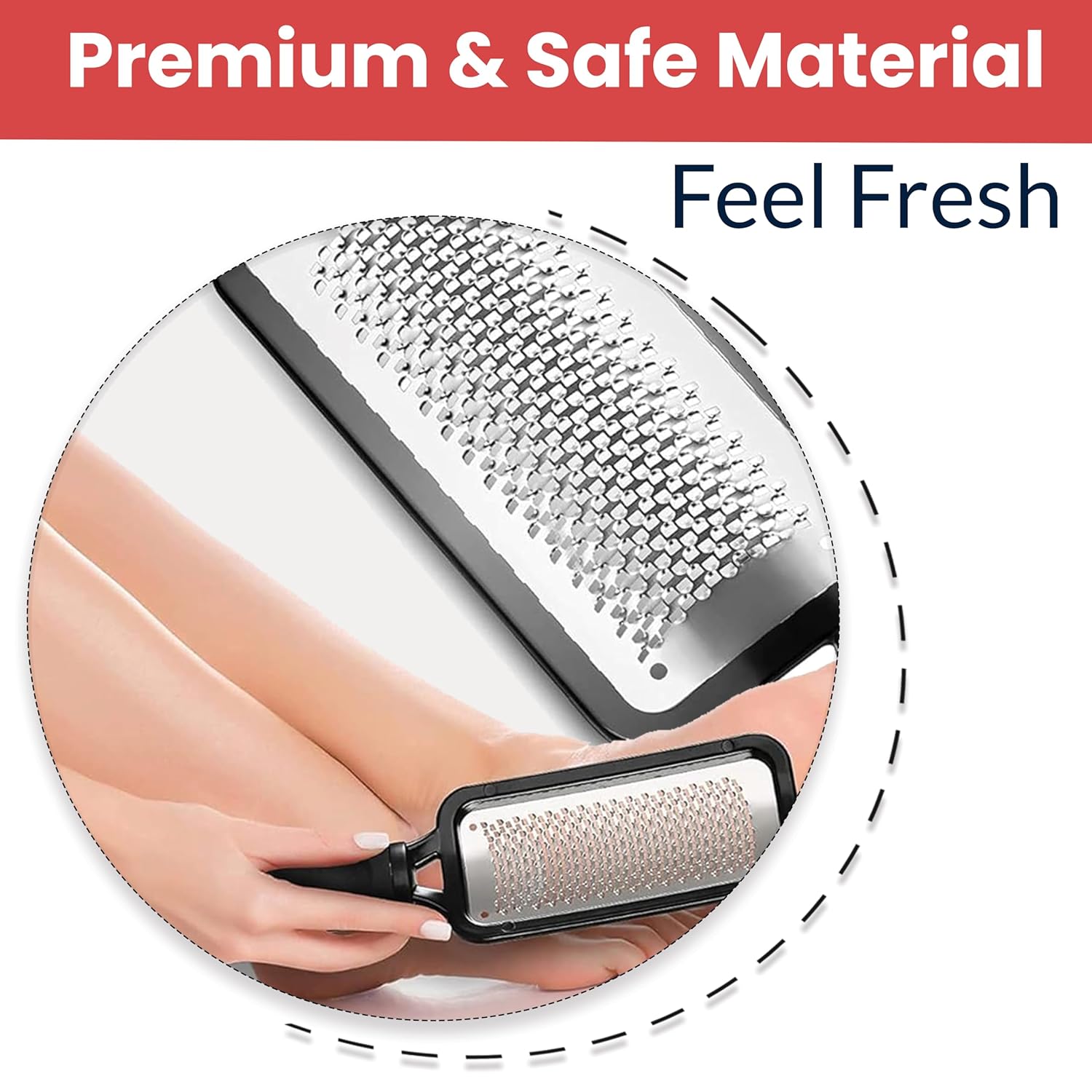 Foot rasp packaged in retail box