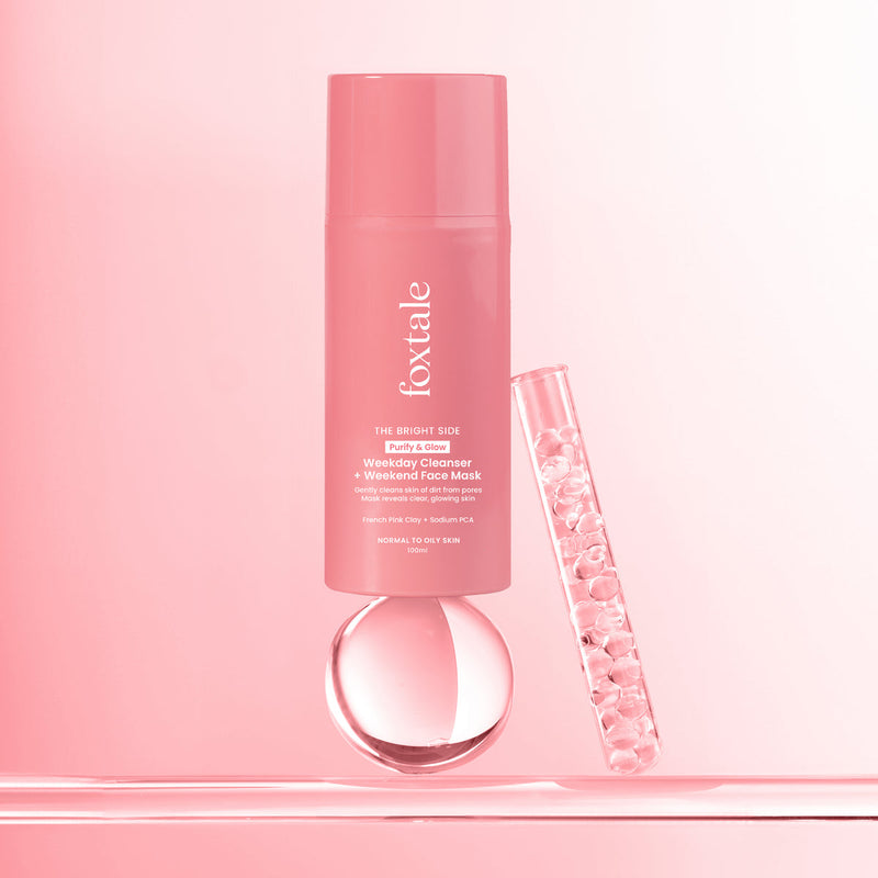 Foxtale Purify & Glow Cleanser + Mask Purifying Cleanser Doubles as an Exfoliating Glow Facial, 100ml Buy at Indicrest