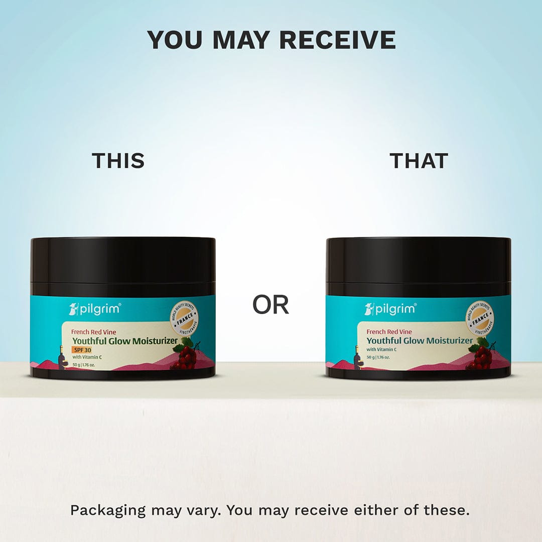 Pilgrim Red Vine Youthful Glow Moisturizer with Vitamin C, 50g - Image 2 - Buy from Indicrest