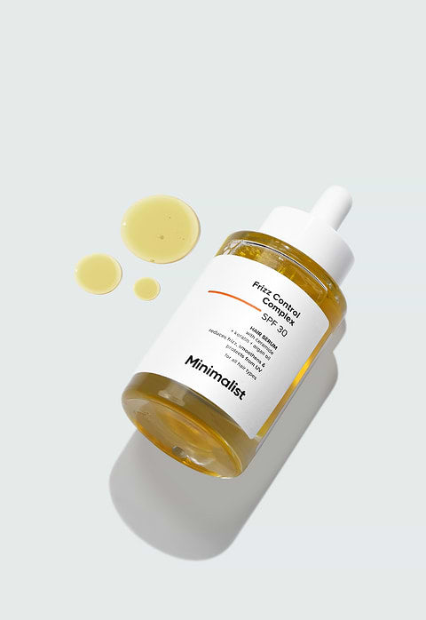 Minimalist Frizz Control Complex SPF 30 Hair Serum For reduces frizz, smoothens &amp; protects from UV, 50ml - Image 3 - Buy from Indicrest