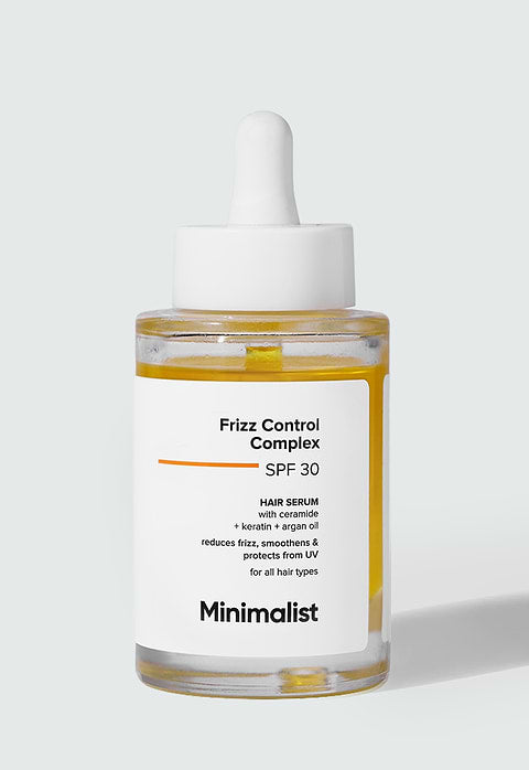 Minimalist Frizz Control Complex SPF 30 Hair Serum For reduces frizz, smoothens &amp; protects from UV, 50ml - Image 2 - Buy from Indicrest