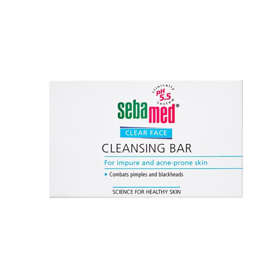 Front view of Sebamed Clear Face Cleansing Bar 100g Buy at Indicrest