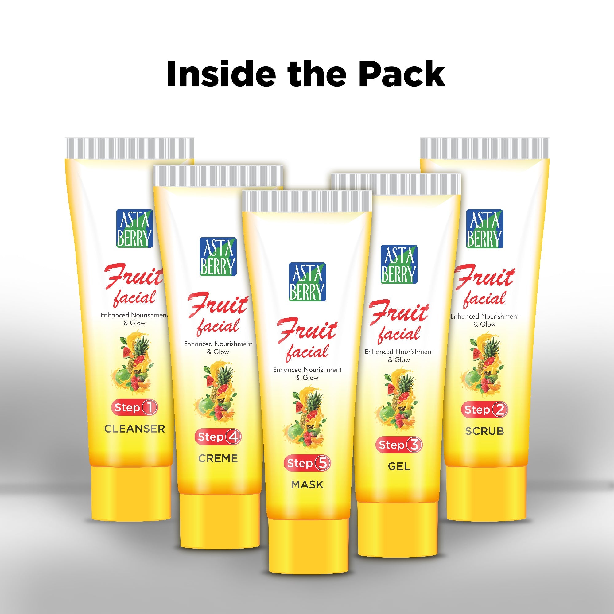 Astaberry Fruit Facial Kit| Deep Nourishment & Care(100 ml) - Buy from Indicrest