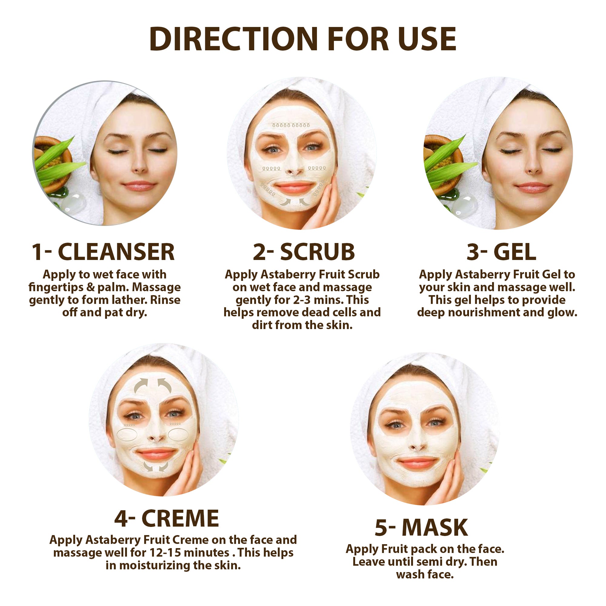 Astaberry Fruit Facial Kit| Deep Nourishment & Care(100 ml) - Image 6 - Buy from Indicrest
