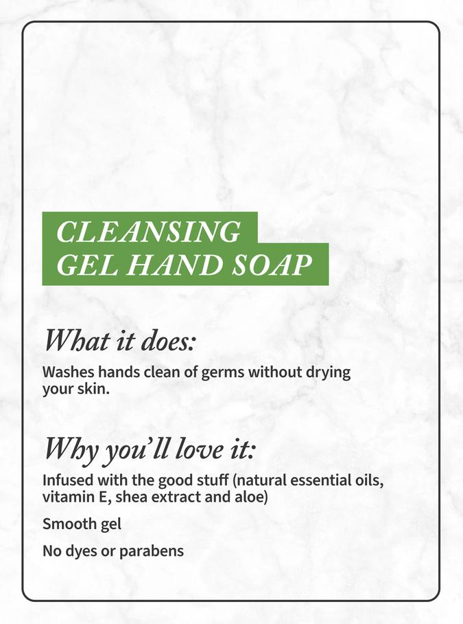 Bath & Body Works Gingerbread Bakery Cleansing Gel Hand Soap, 236 ml / 8 fl oz