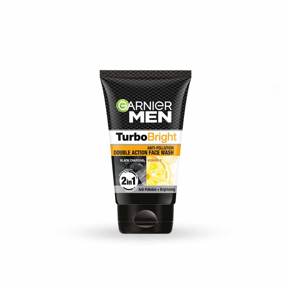 Garnier Men Turbo Bright Face Wash Front View 100g
