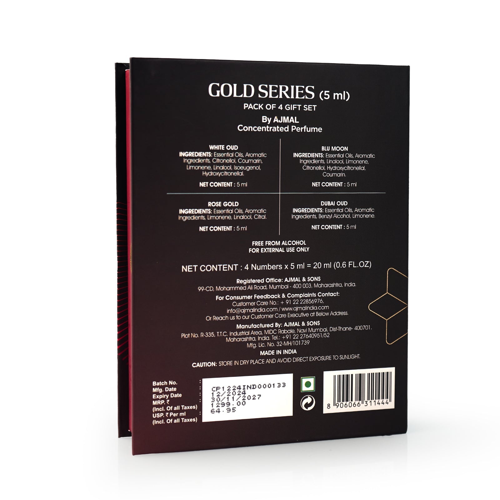 GOLD Non-Alcoholic Attar Giftpack 20ML for Unisex - Image 5 - Buy from Indicrest
