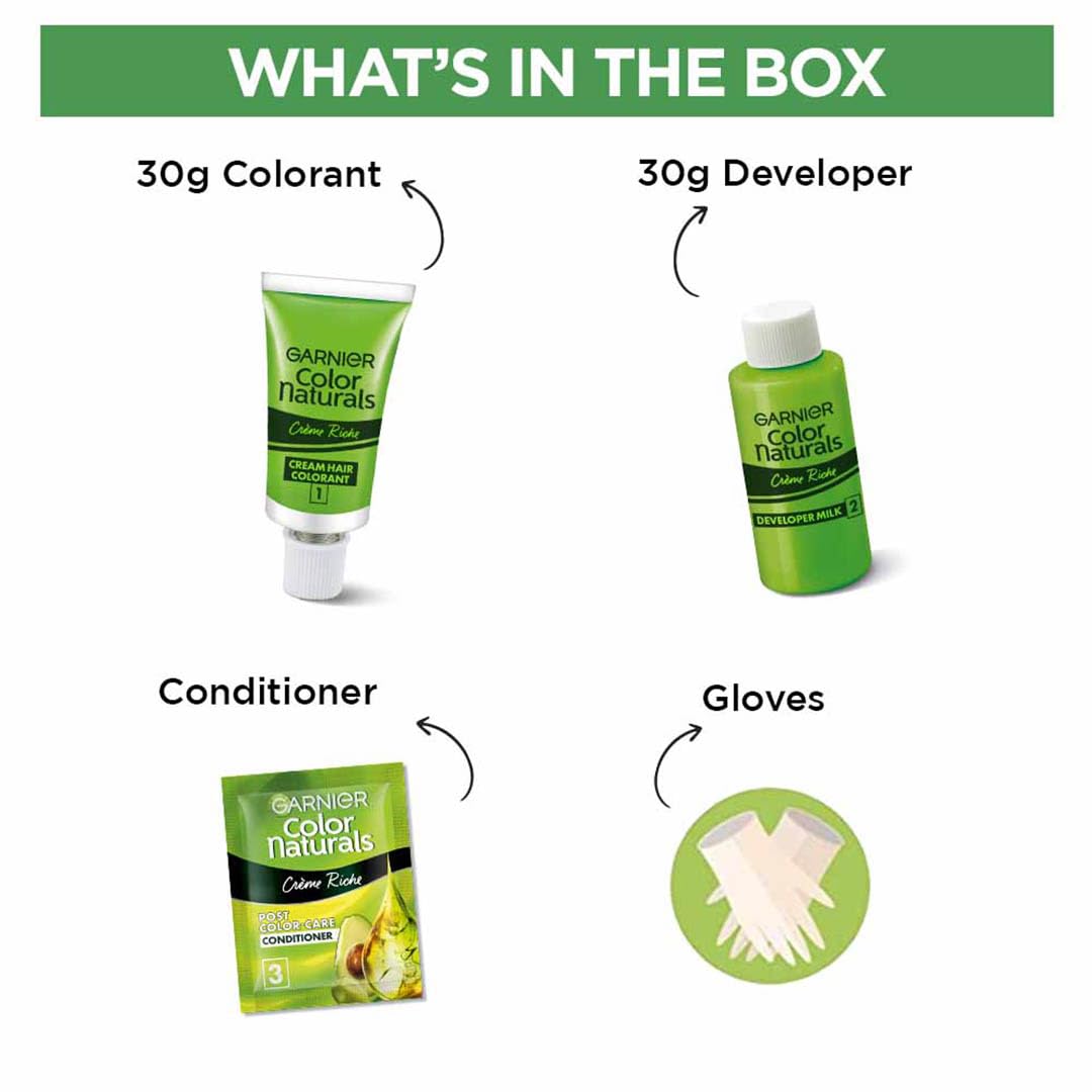 Garnier Shade 400 Brown hair color before and after