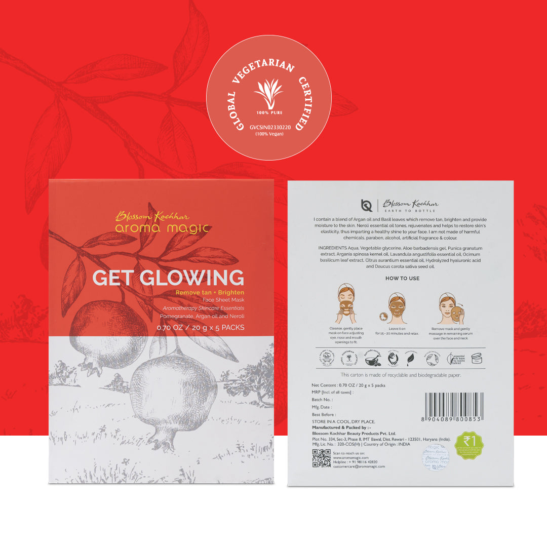 Aroma Magic Get Glowing Face Sheet Mask For Glowing Skin - Image 6 - Buy from Indicrest