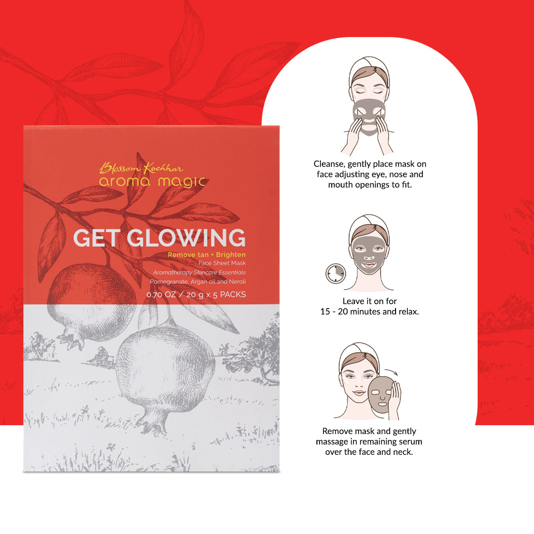 Aroma Magic Get Glowing Face Sheet Mask For Glowing Skin - Image 5 - Buy from Indicrest