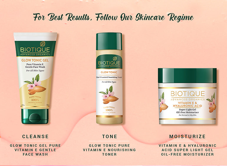 Biotique Glow tonic pure Vitamin E nourishing toner, 120ml - Image 7 - Buy from Indicrest
