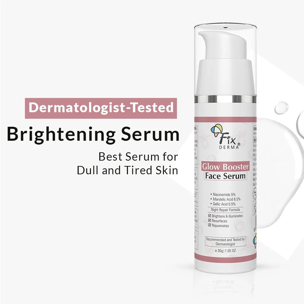 Fixderma Glow Booster Face Serum | Skin Brightening Face Serum For Dull & Tired skin, 30g - Buy from Indicrest