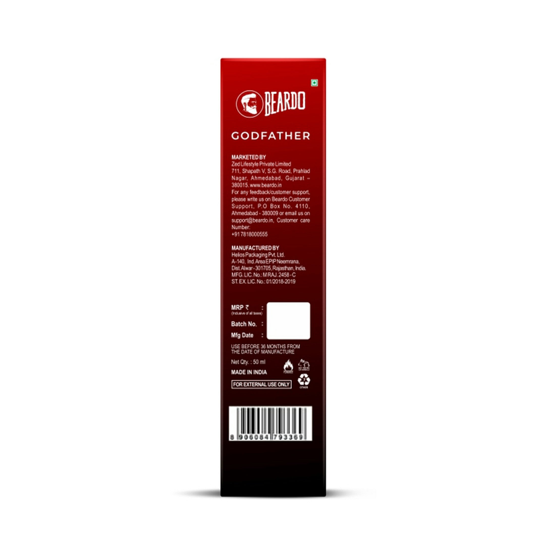 Beardo WS Bourbon 50ml & Godfather Perfume EDP 50ml Combo - Image 14 - Buy from Indicrest