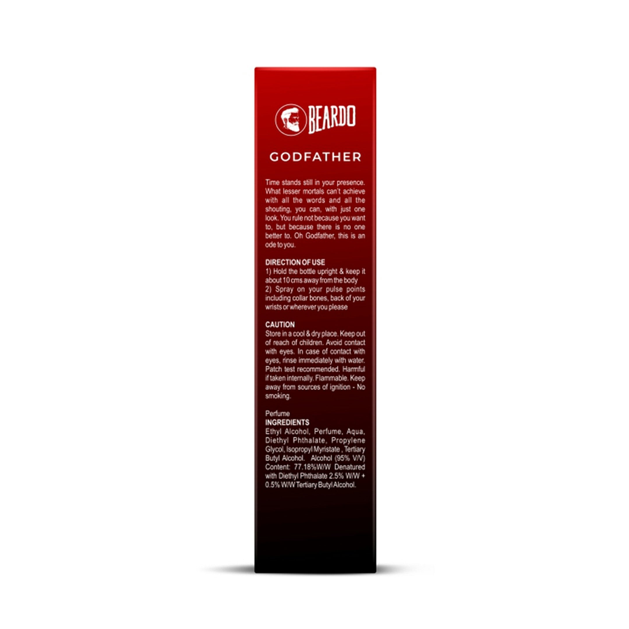 Beardo WS Bourbon 50ml & Godfather Perfume EDP 50ml Combo - Image 15 - Buy from Indicrest