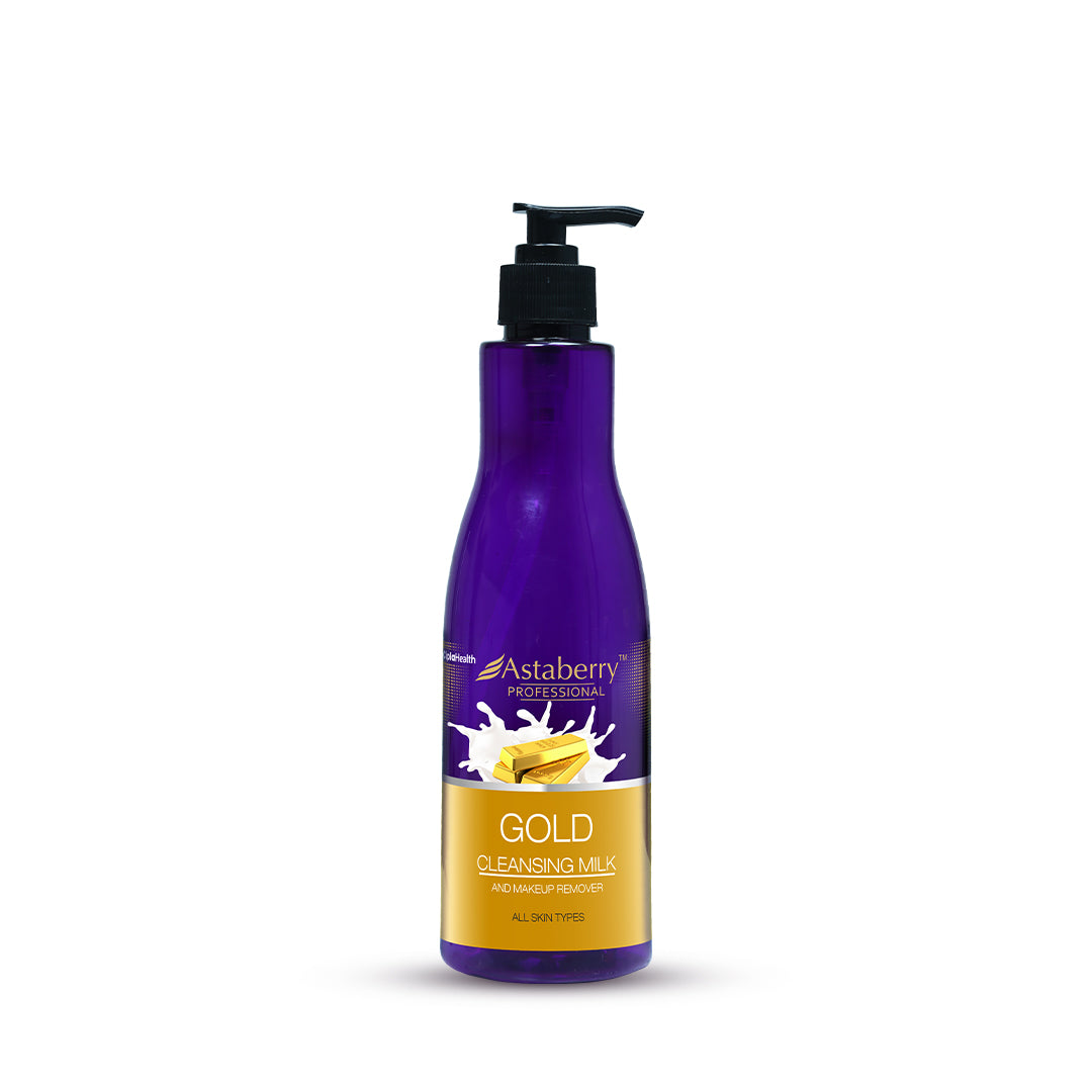 Astaberry Rose Gold Cleansing Milk | Makeup Remover and Deep Cleanse | 500ml - Buy from Indicrest