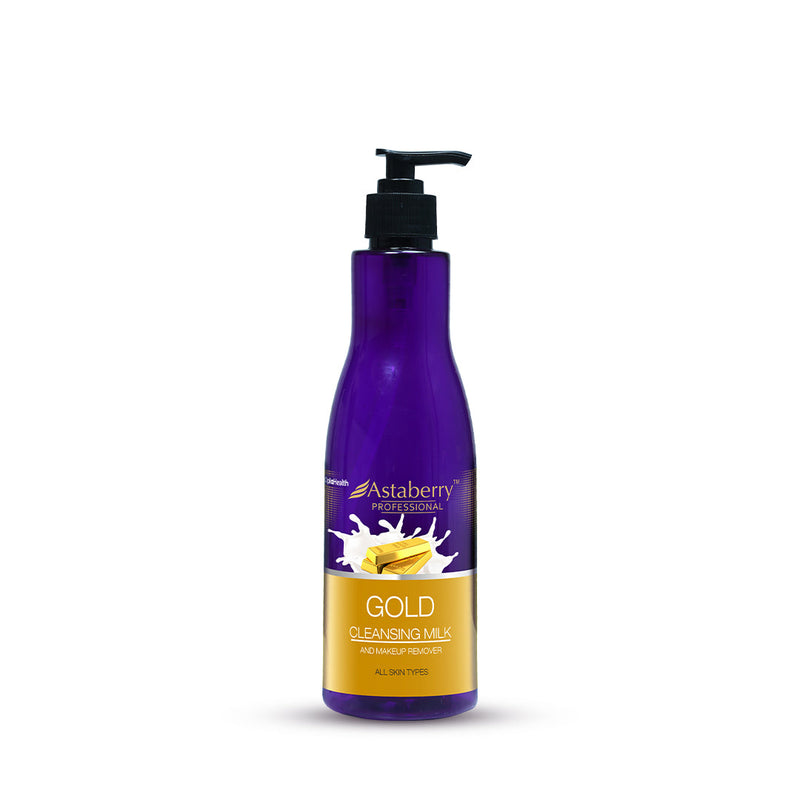 Astaberry Rose Gold Cleansing Milk | Makeup Remover and Deep Cleanse | 500ml - Buy from Indicrest