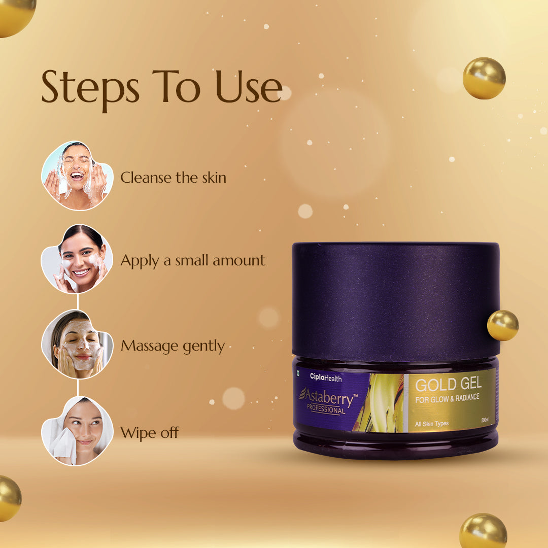 Astaberry Gold Gel | Glow Gel For Face - Image 5 - Buy from Indicrest