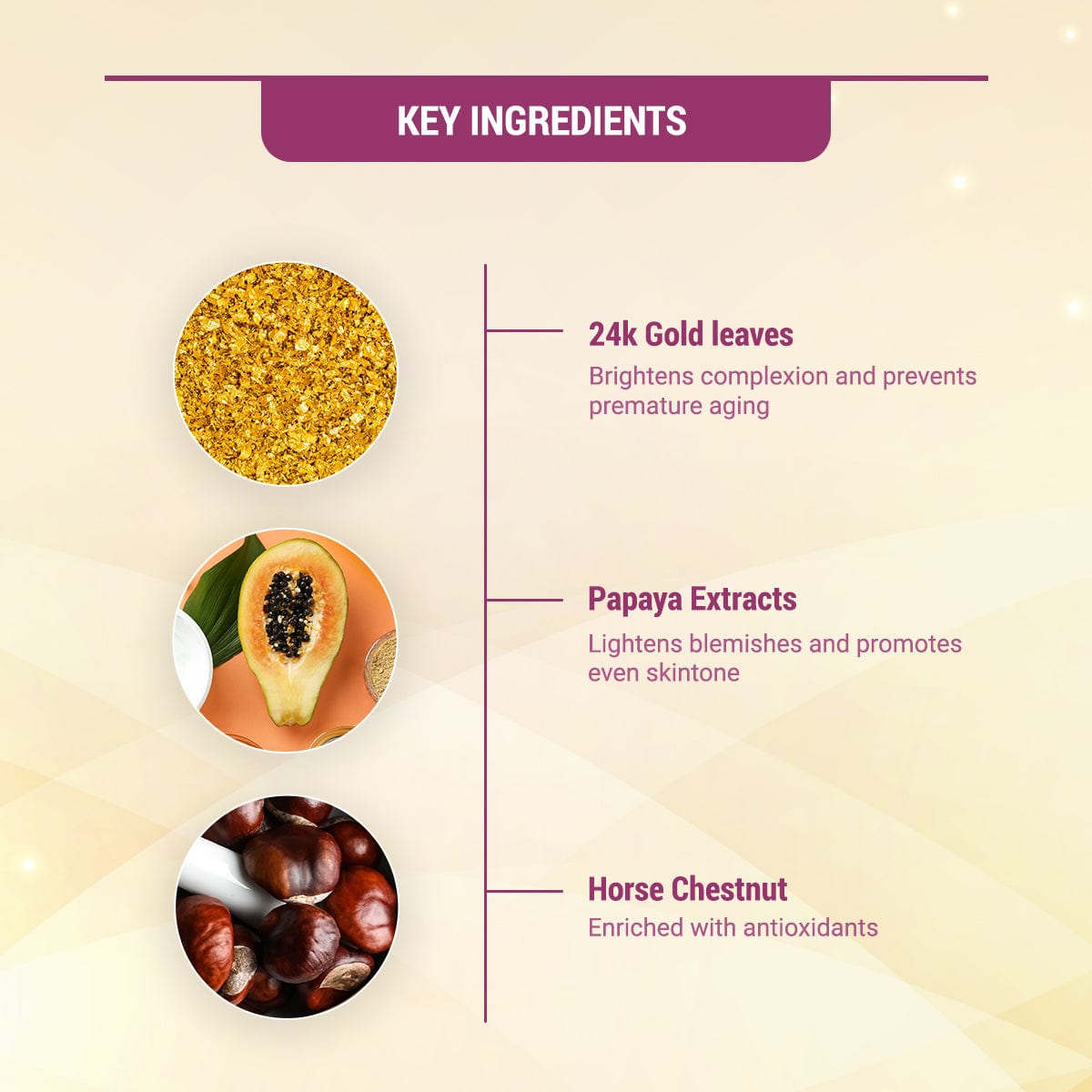 Lotus Herbals Radiant Gold Cellular Glow Salon Grade 4 Facial Kit, 148g