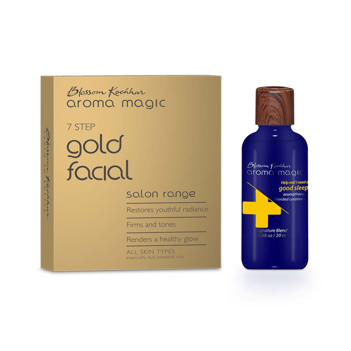 Aroma Magic Gold Facial Kit with Good Sleep Curative oil Combo - Buy from Indicrest