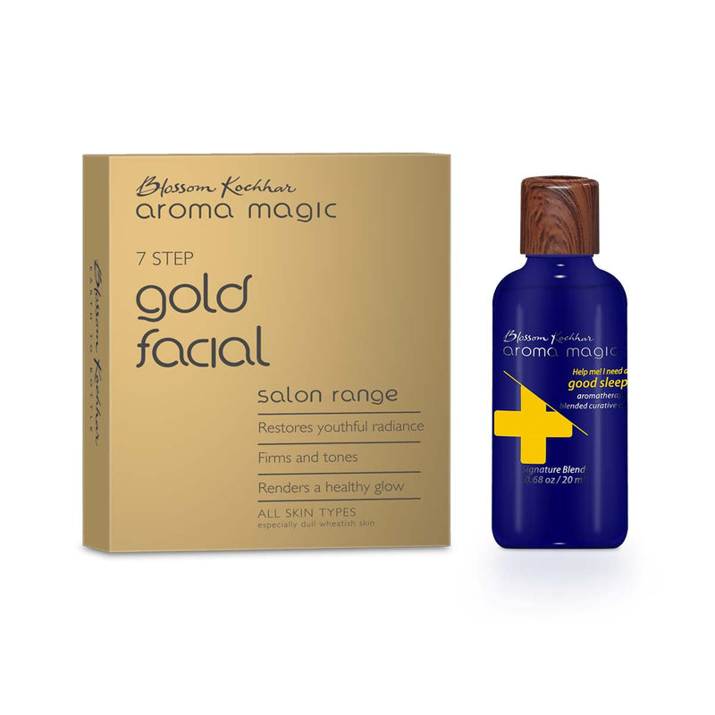 Aroma Magic Gold Facial Kit with Good Sleep Curative oil Combo - Buy from Indicrest