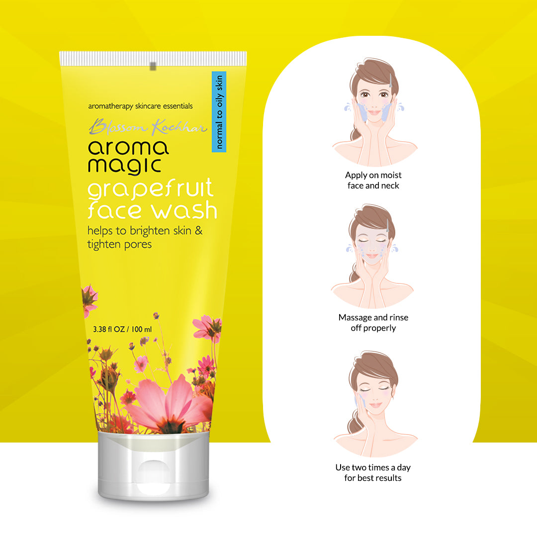 Aroma Magic Grapefruit Face Wash For Brightening &  Pore tightening, 20ml - Image 6 - Buy from Indicrest
