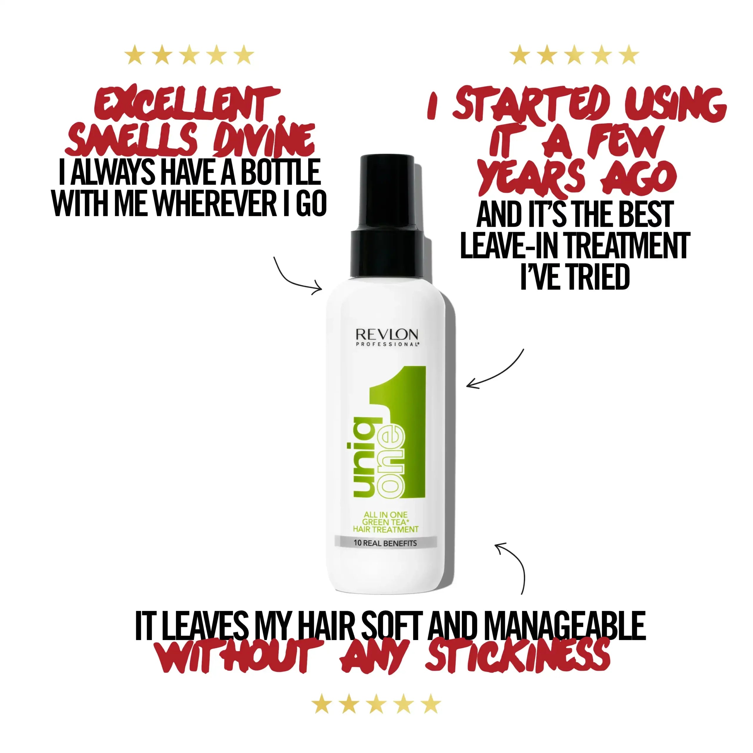 Revlon Uniqone Hair Treatment Green Tea Fragrance, 150ml - Image 3 - Buy from Indicrest