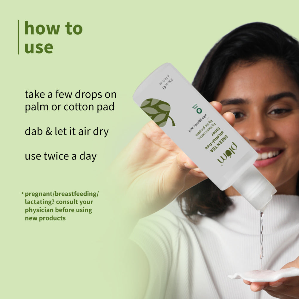 Plum Green Tea Alcohol-Free, Pore Tightening Face Toner | Tightens Pores | Non-Comedogenic | Dermat-Tested, 200ml