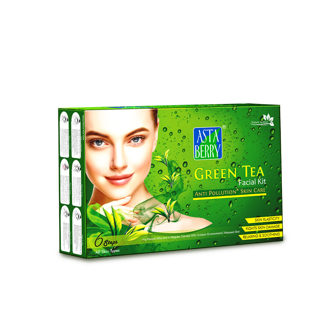 Astaberry Green Tea Facial Kit | 6 Steps - Buy from Indicrest