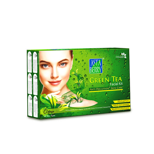 Astaberry Green Tea Facial Kit | 6 Steps - Buy from Indicrest