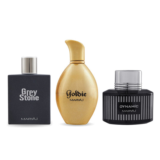Grey Stone, Goldie, Dynamic Perfume Pack of 3 Combo Unisex 100 ML - Buy from Indicrest