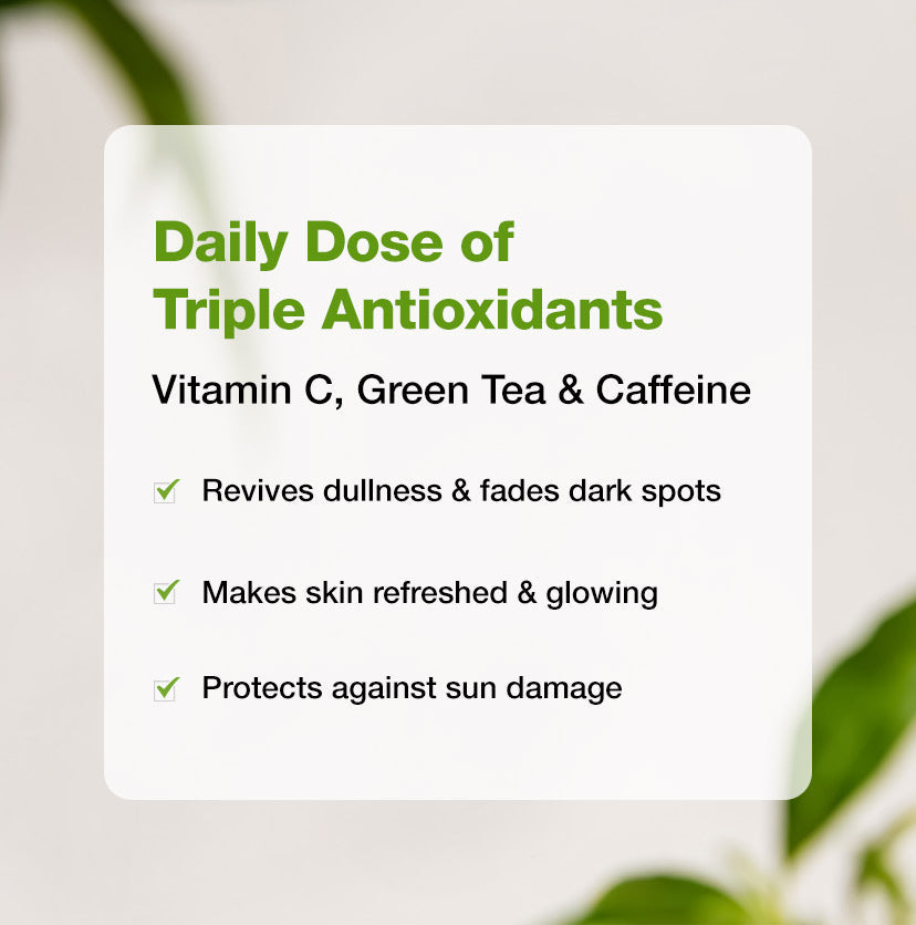 Mcaffeine Green Tea & 15% Vitamin C Face Serum, 30ml - Image 4 - Buy from Indicrest