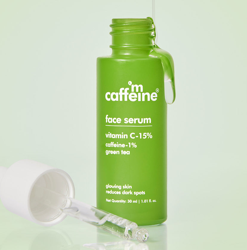 Mcaffeine Green Tea & 15% Vitamin C Face Serum, 30ml - Buy from Indicrest