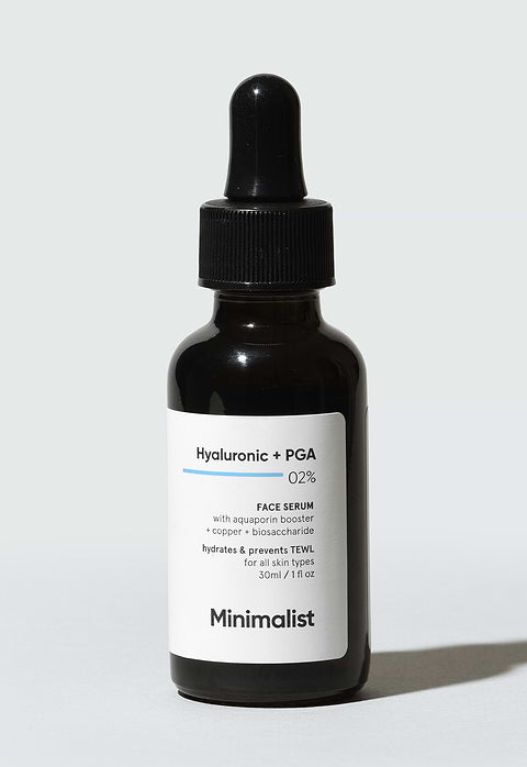 Minimalist Hyaluronic + PGA 2% Face Serum For Intense, Multi-Level Hydration without the Oily Feel, 30ml - Image 2 - Buy from Indicrest