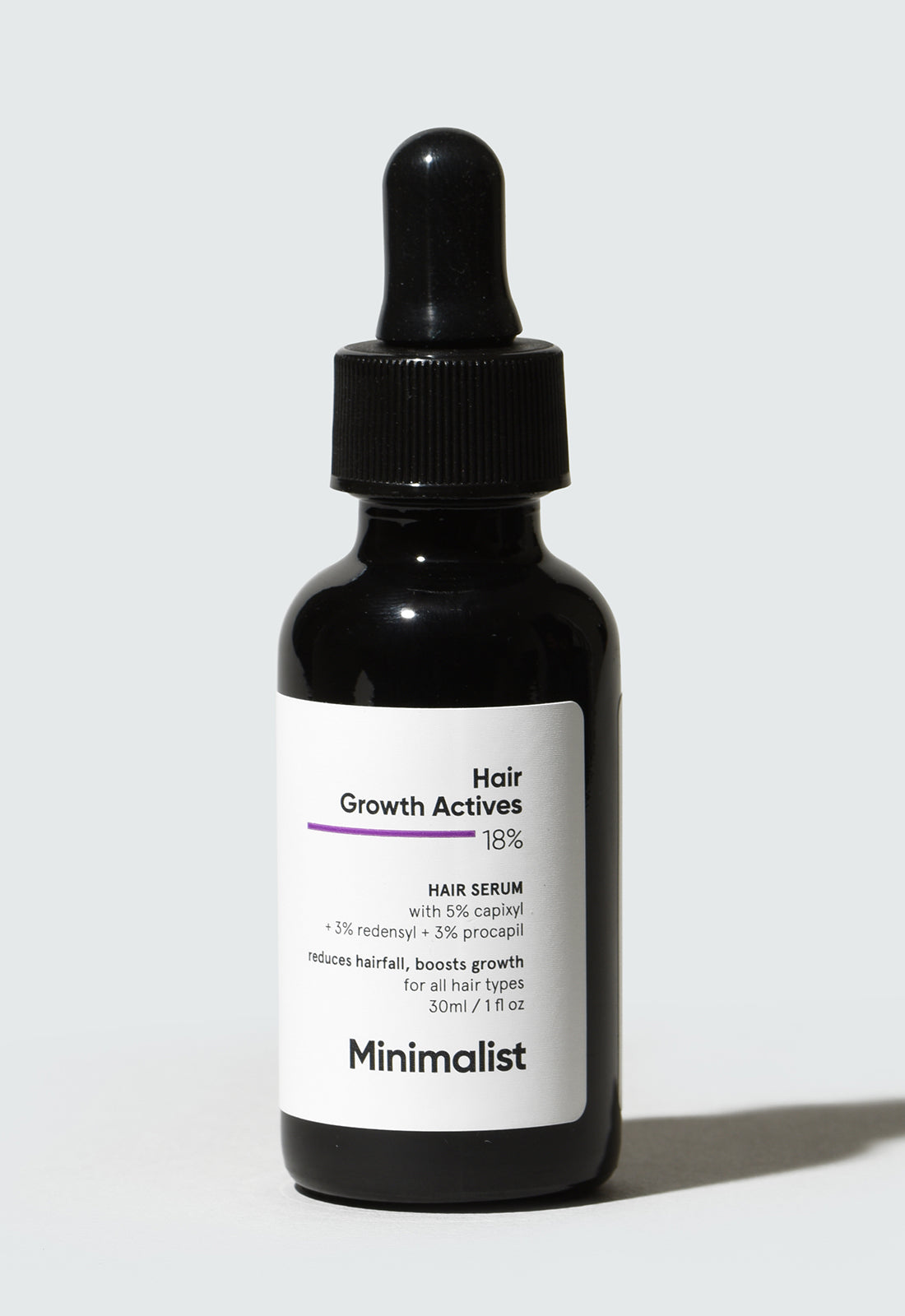 Minimalist Hair Growth Actives 18% Hair Serum For Reduces Hairfall &amp; Promotes Healthy Hair Growth, 30ml - Buy from Indicrest