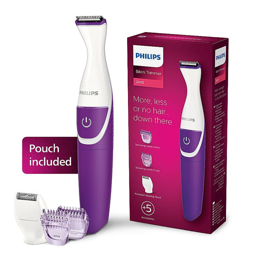 Philips Rechargeable Cordless Wet & Dry Trimmer- for Women | Bikini Trimmer with 3 Length Settings BRT383/15 Buy at Indicrest