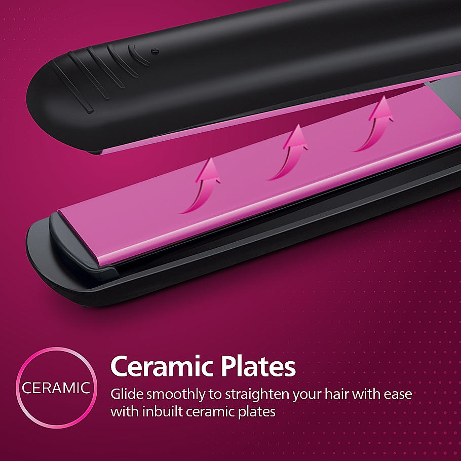 Philips Selfie Hair Straightener- I Minimized Heat Damage with SilkPro Care I Ceramic Coated Plates I HP8302/06