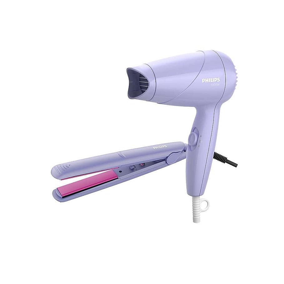 Philips Styling Kit - | Hair Straightener and Dryer Combo | Silkprotect Technology | 1000W Hair Dryer| HP8643/56