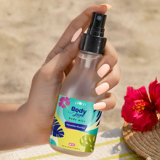 Plum Hawaiian Rumba Body Mist by Plum BodyLovin' | Long Lasting |Travel-Friendly | Fun Beachy Fragrance | Perfume Body Spray, 150ml Buy at Indicrest