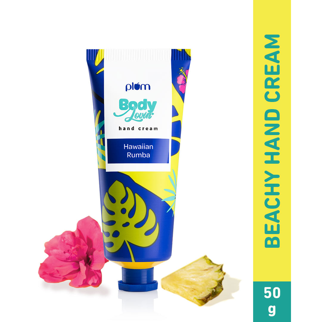 Plum Hawaiian Rumba Hand Cream by Plum BodyLovin' | Intensely Moisturizes | Lightweight Formula | Fresh Beachy Fragrance, 50g