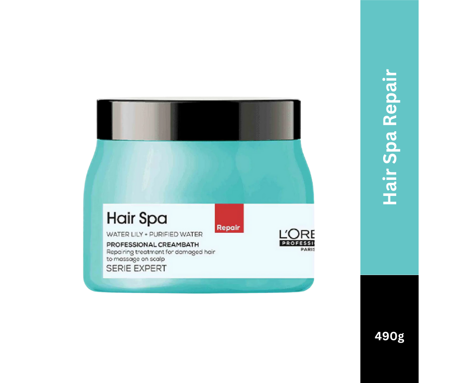 L’Oreal Professionnel Hair Spa Repair Creambath, 490g | Hair Spa Hydrating Concentrate 6×8ml Combo