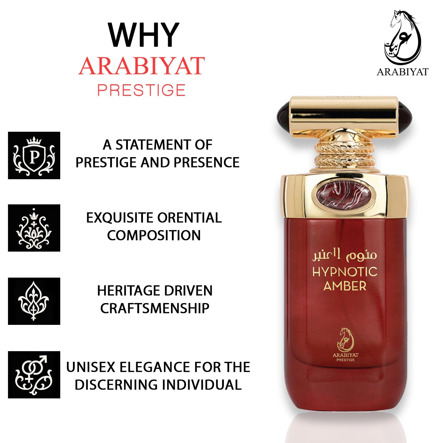 Arabiyat Prestige Hypnotic Amber EDP, 100ml UNISEX - Image 4 - Buy from Indicrest
