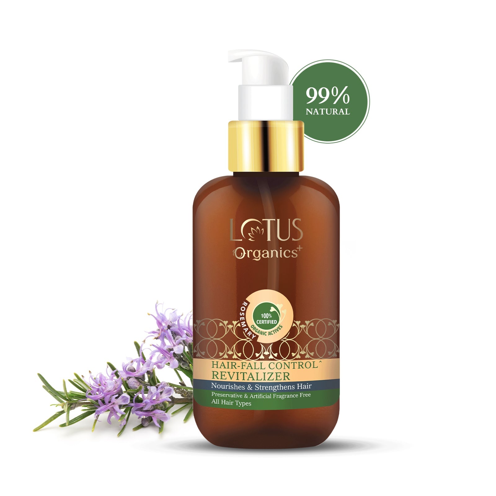 Lotus Herbals Organics+ Hair Fall Control Revitalizer, 100ml