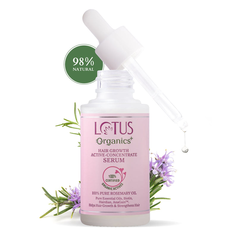 Lotus Herbals Organics+ Hair Growth Active-Concentrate Serum, 28ml