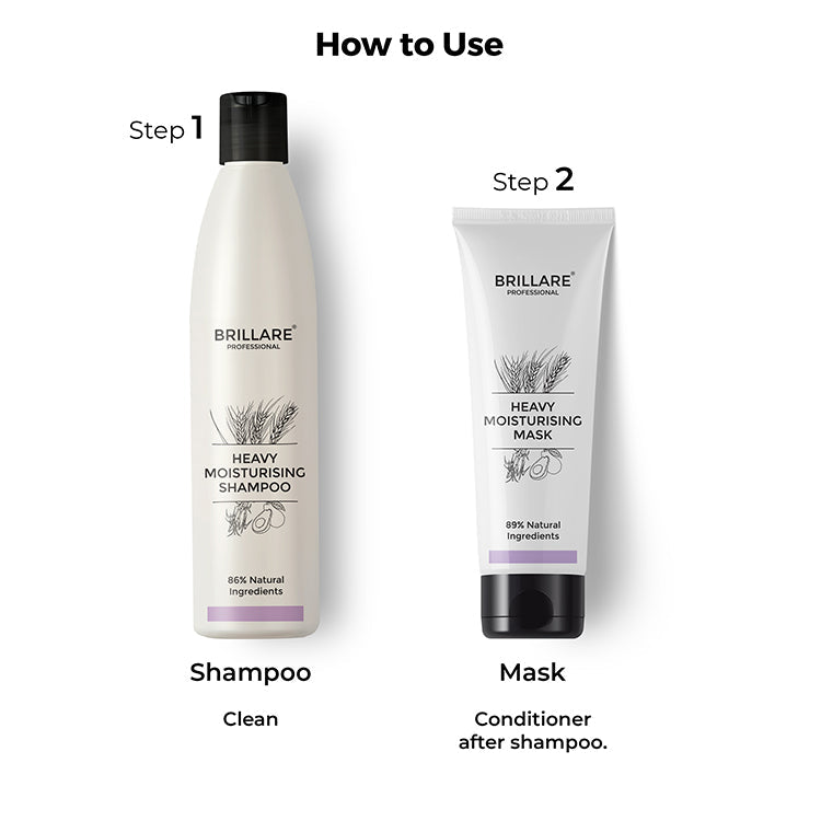 Brillare Heavy Moisturising Shampoo & Conditioner with Hair Wrap Towel Combo - Image 5 - Buy from Indicrest