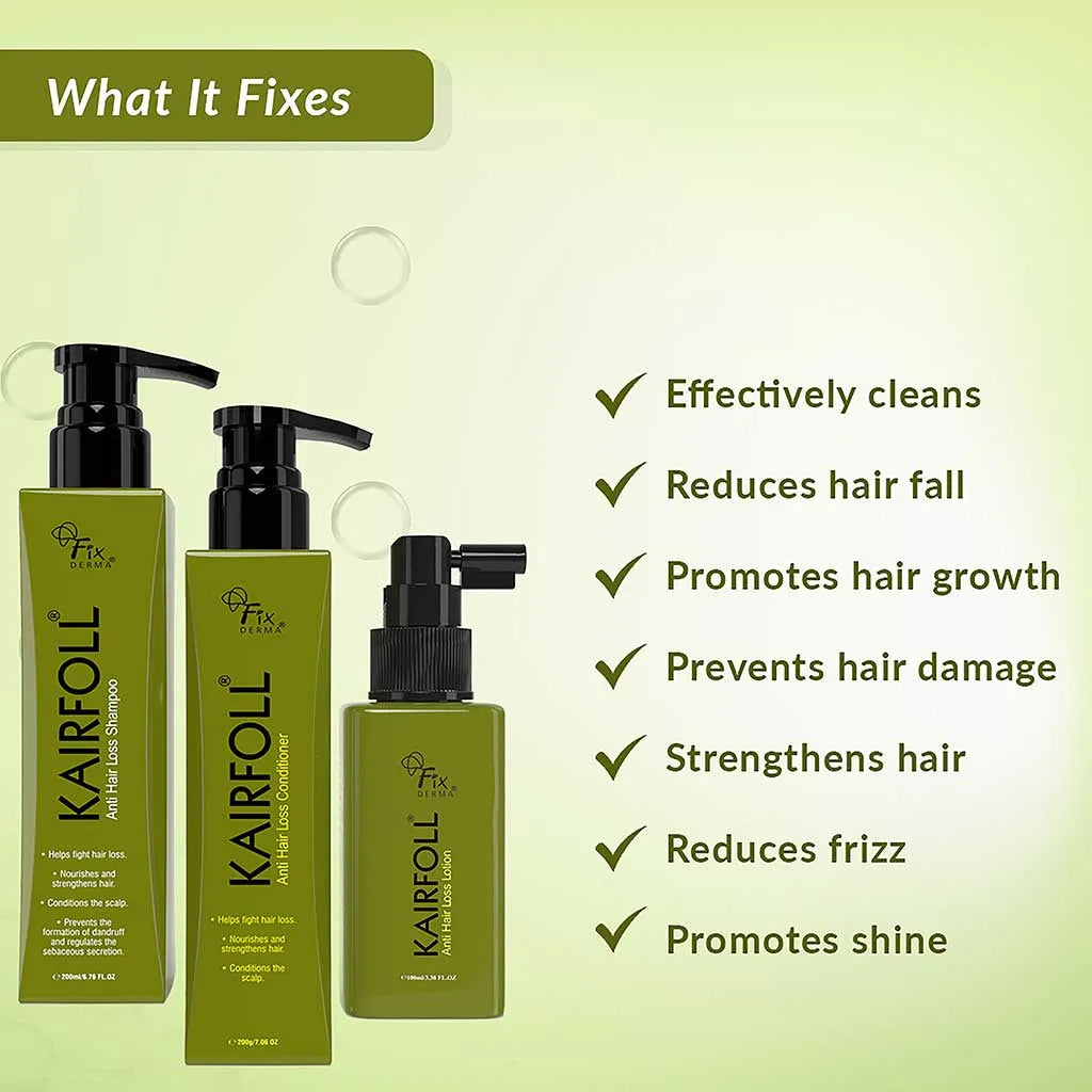 Fixderma Hair Fall Control Kit | Reduces Hair Fall and Promotes Hair Growth, 500ml - Image 3 - Buy from Indicrest