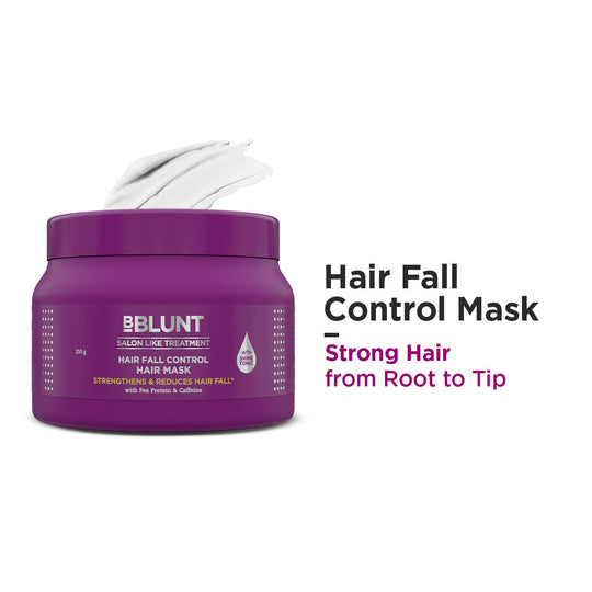 Bblunt Hair Fall Control Hair Mask with Pea Protein & Caffeine for Stronger Hair 250g - Buy from Indicrest