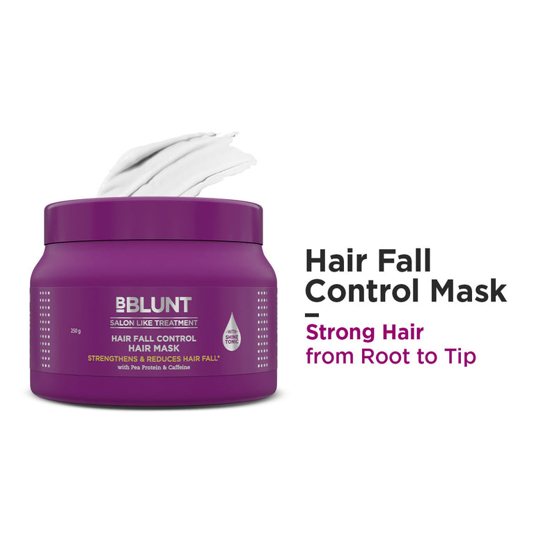 Bblunt Hair Fall Control Hair Mask with Pea Protein & Caffeine for Stronger Hair 250g - Buy from Indicrest