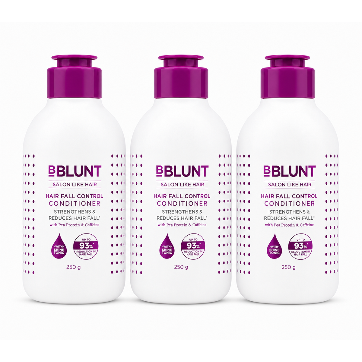 Bblunt Hair Fall Control Conditioner for Stronger Hair - 250g, Pack of 3 - Buy from Indicrest
